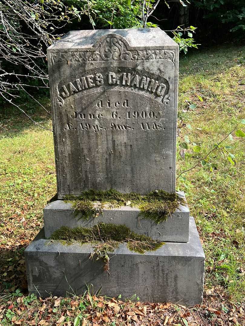 James C. Hanno's grave. Photo 2