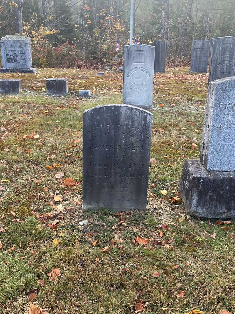 James Sayers's grave. Photo 1