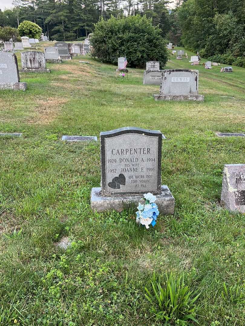 Donald A. Carpenter's grave. Photo 1