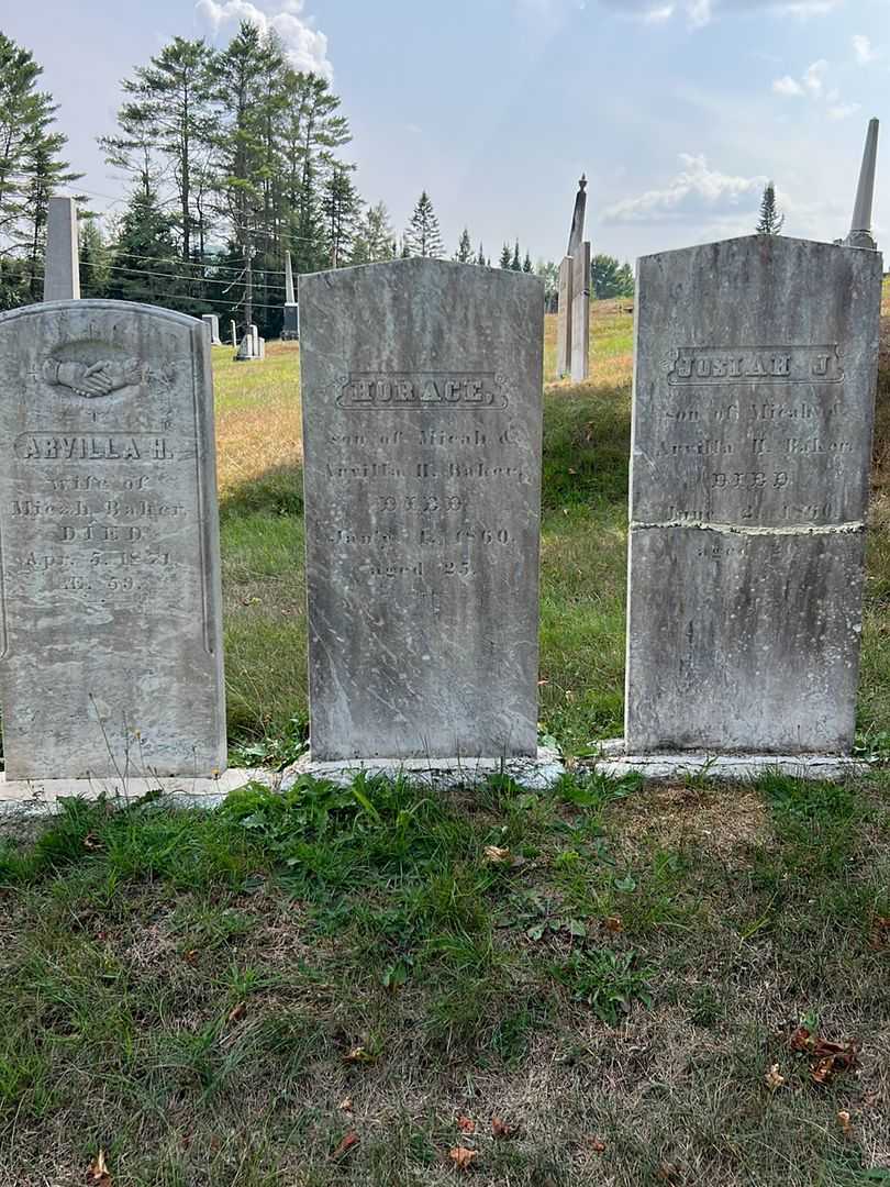 Horace Baker's grave. Photo 1