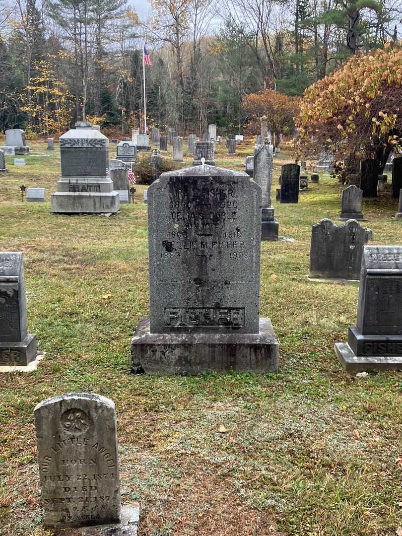 Celia S. Cable Fisher's grave. Photo 1