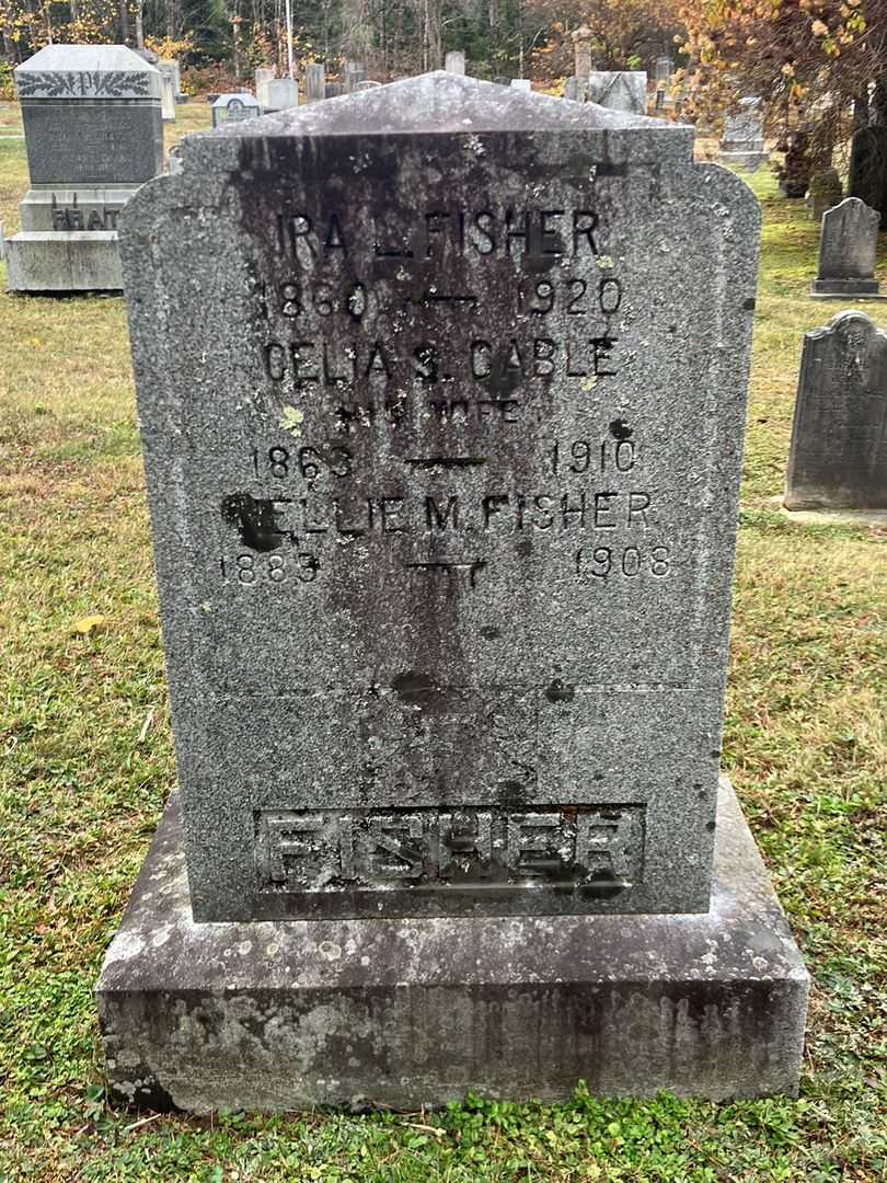 Celia S. Cable Fisher's grave. Photo 2