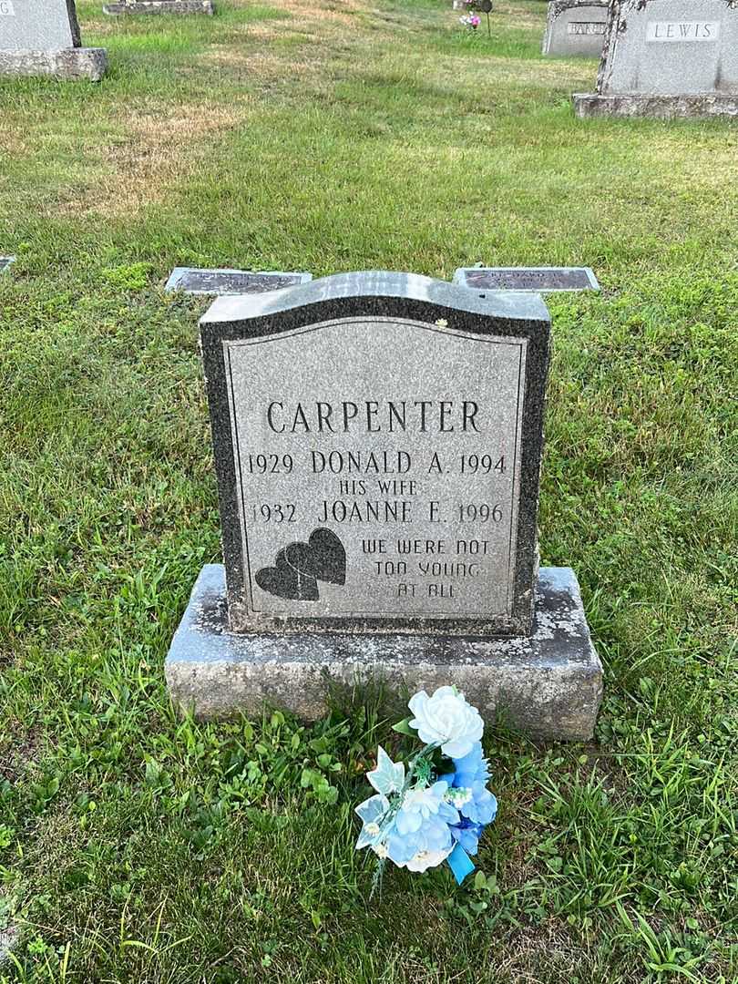Donald A. Carpenter's grave. Photo 2