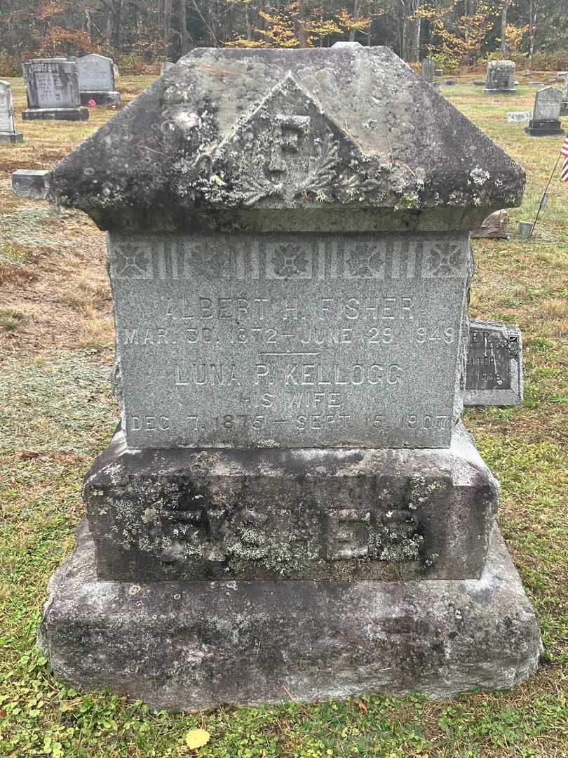 Luna P. Kellogg Fisher's grave. Photo 2