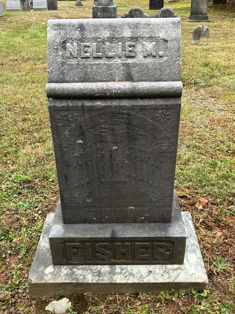 Nellie M. Fisher's grave. Photo 3