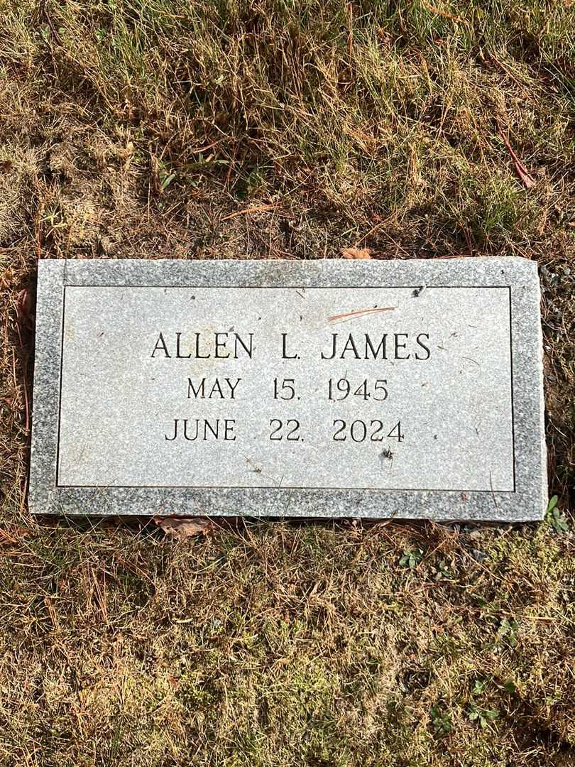 Allen L. James's grave. Photo 3