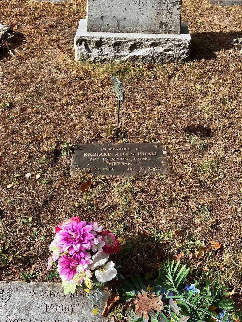 Richard Allen Isham's grave. Photo 2