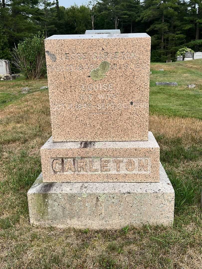 Jesse Carleton's grave. Photo 2