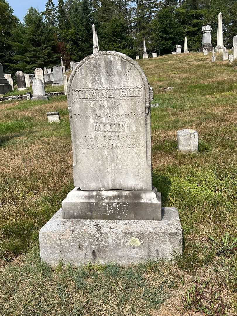 Alzina Gee Greenlief's grave. Photo 2