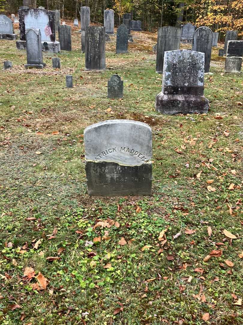 Patrick Madden's grave. Photo 1