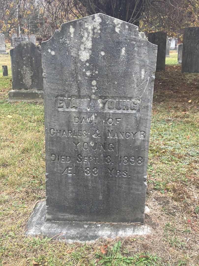 Eva I. Young's grave. Photo 2