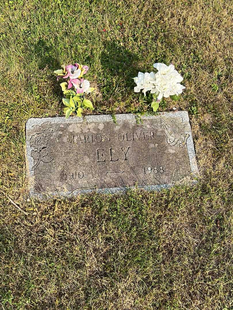 Marion Oliver Ely's grave. Photo 2