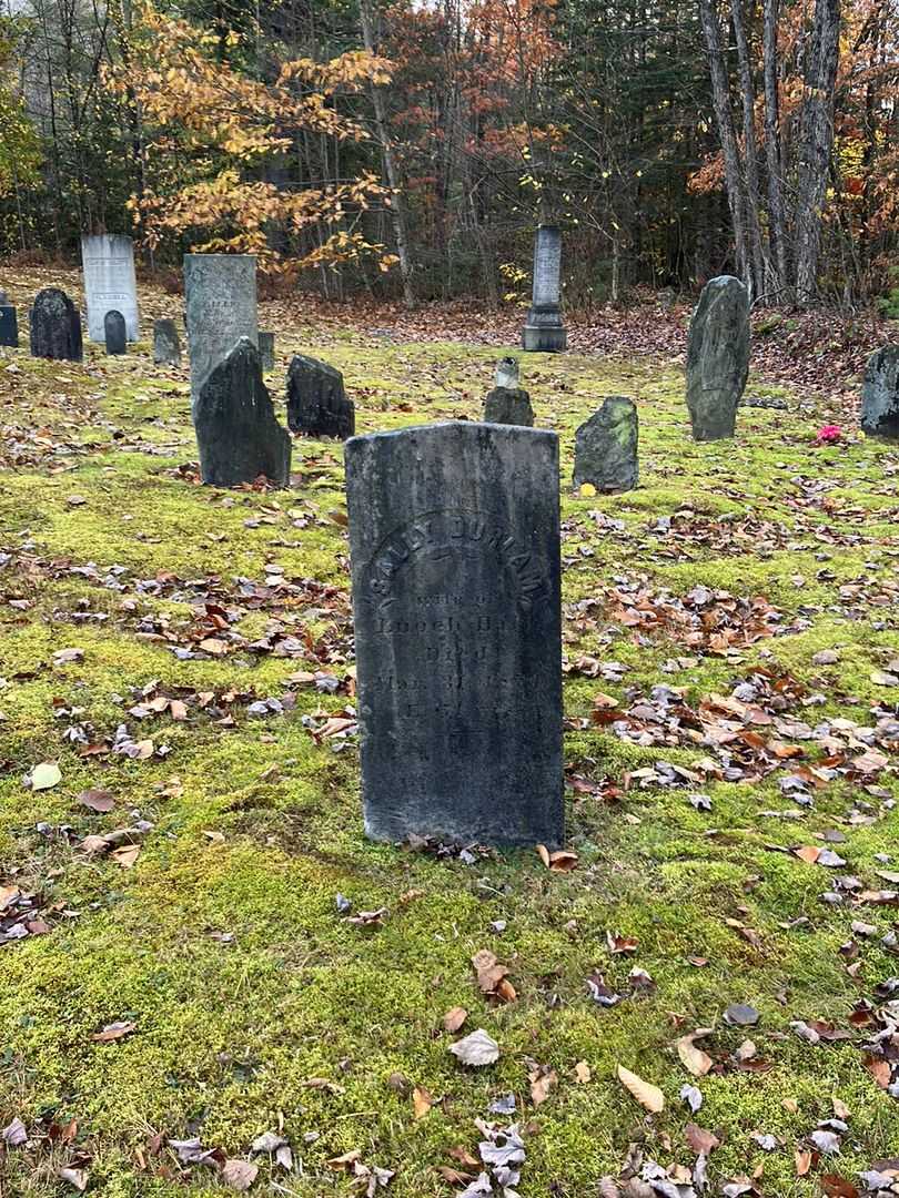Sally Durlam Hall's grave. Photo 1